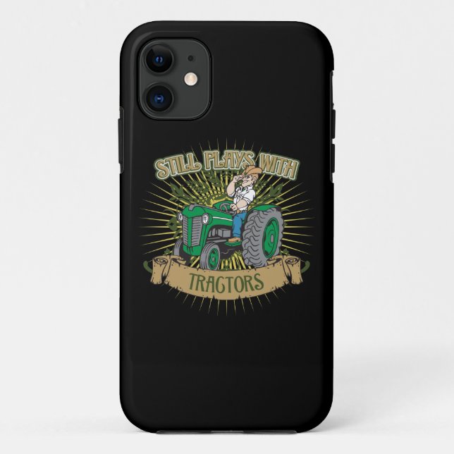 Still Plays With Green Tractors Case-Mate iPhone Case (Back)