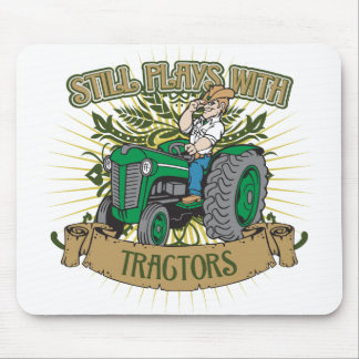 Still Plays With Green Tractors Mouse Pad
