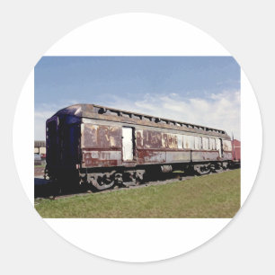 Still Plays With Trains Classic Round Sticker