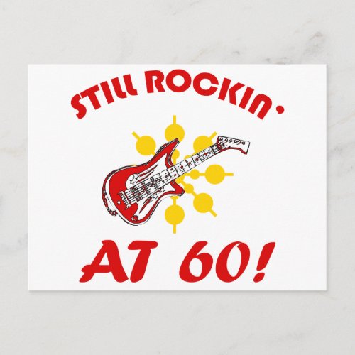 Still Rockin At 60 Postcard