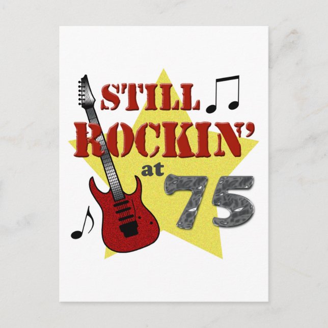 Still Rockin' At 75 Postcard (Front)