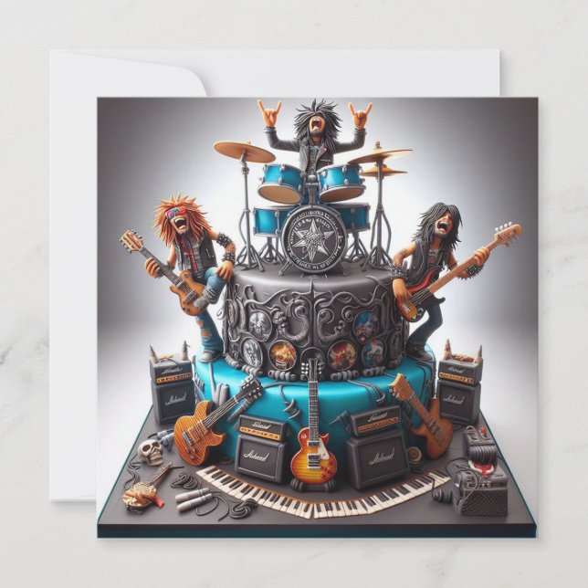 STILL ROCKING, Older Adult Birthday Celebration Invitation (Front)