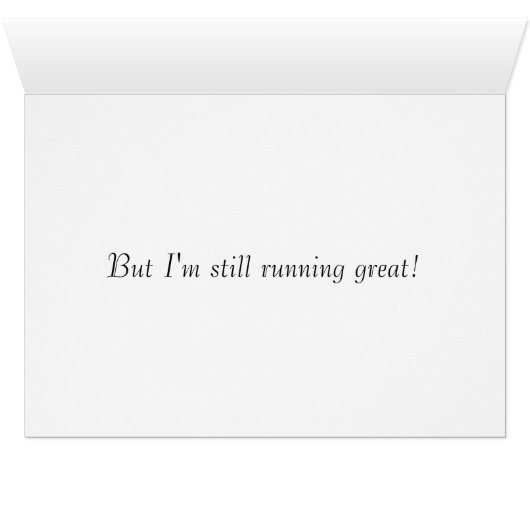 Still Running Card (Inside Horizontal (Bottom))