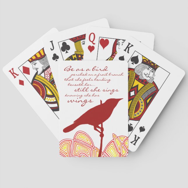 Still She Sings Poker Cards (Back)