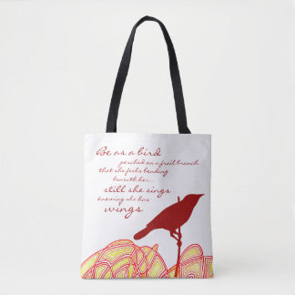 Still She Sings Tote Bag