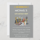 Still Shocking at 40 Electrician Birthday Party Invitation