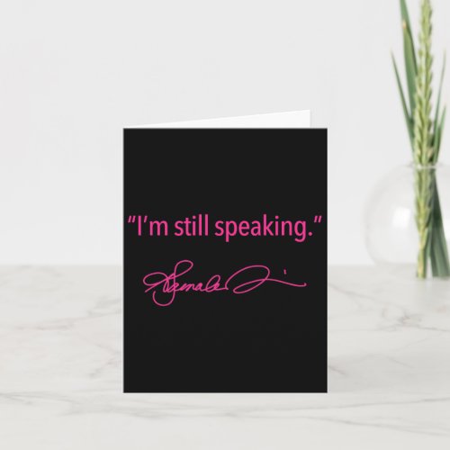 Still Speaking _ Kamala fuschia 1  Card