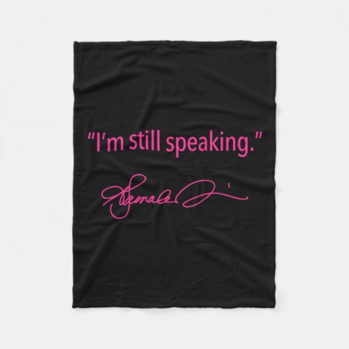 Still Speaking _ Kamala fuschia 1  Fleece Blanket