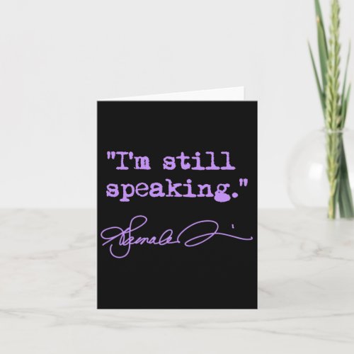 Still Speaking _ Kamala lavender  Card