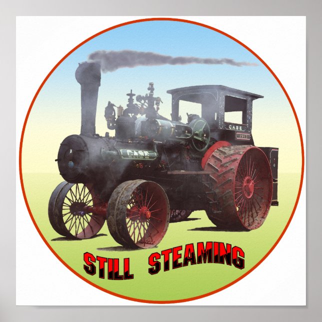 Still Steaming Traction Engine Poster (Front)