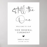 Still the One Wedding Vow Renewal Welcome
