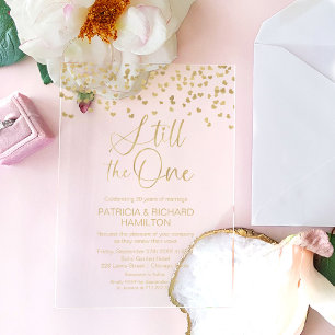 Still The One Wedding Vows Renewal  Acrylic Invitations