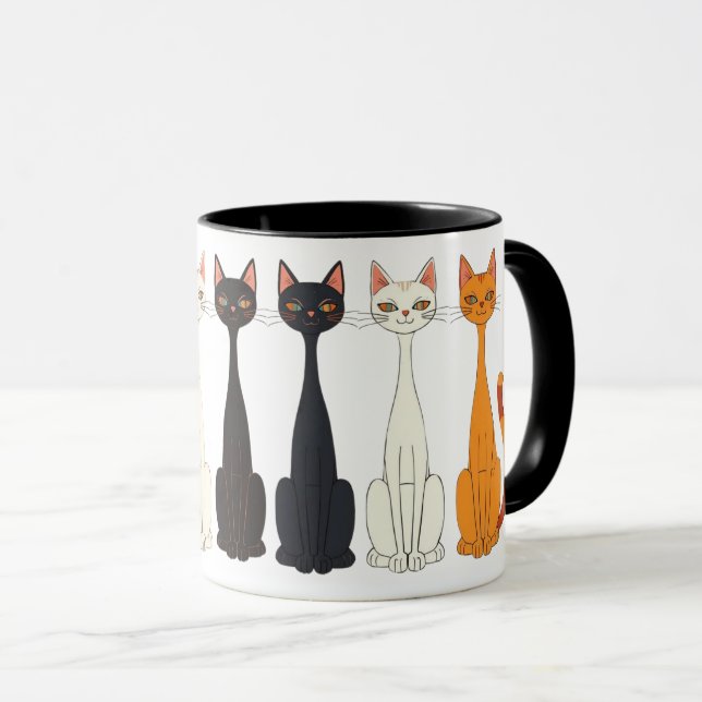 Still Tired Cats - Cat Mom Kitty Lover - Graphic Mug (Front Right)