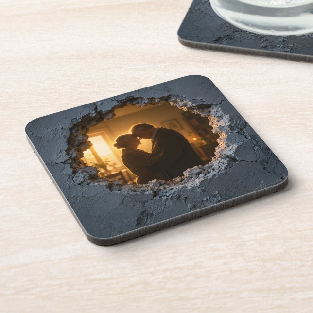 Still Together Beverage Coaster (Left Side)
