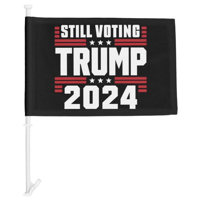 Still Voting Trump 2024 Patriotic American Flag (Front)