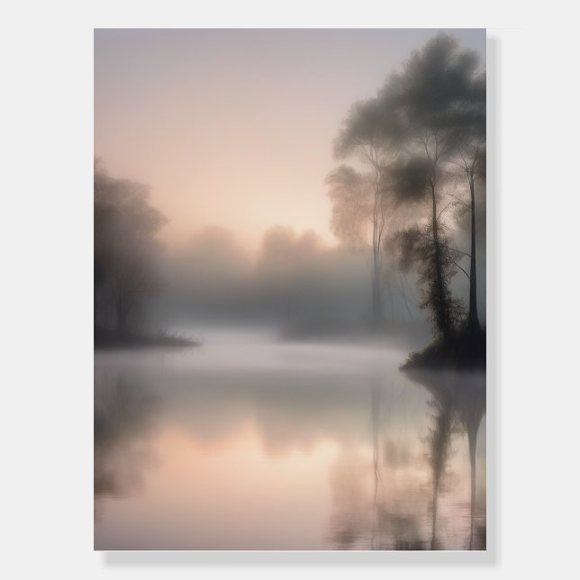 Still Water – Minimalist Zen Wall Art Foam Board (Front)