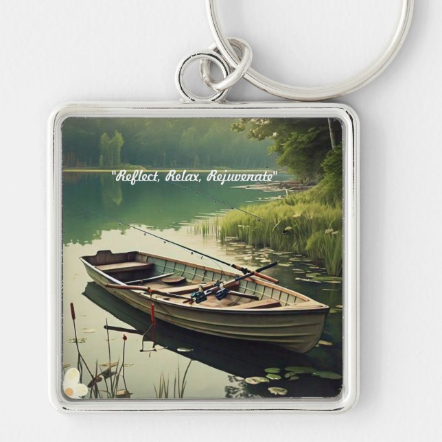 "Still Water Tranquility" Keychain (Front)