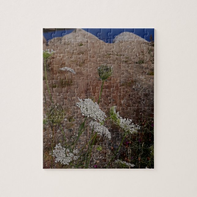Still Water with Wildflower Shore Jigsaw Puzzle (Vertical)