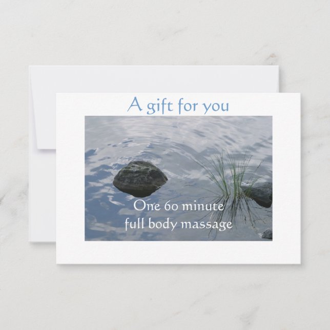 Still Waters Gift Certificate (Front)