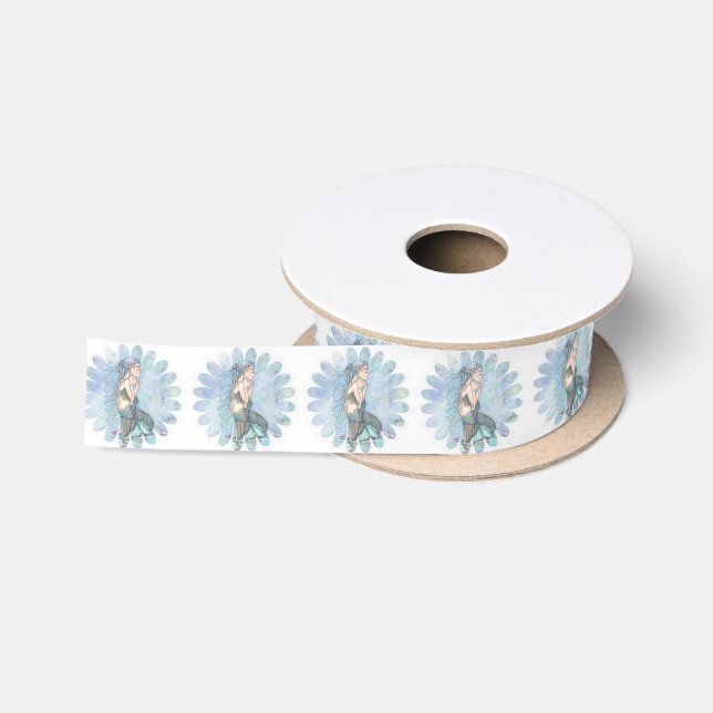 Still Waters Mother and Infant Baby Shower Satin Ribbon (Spool)