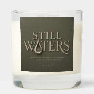 STILL WATERS PSALM 23:2 SCENTED CANDLE