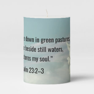 Still Waters – Psalm 23 Cherub Candle