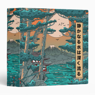 Still waters run deep. 3 ring binder