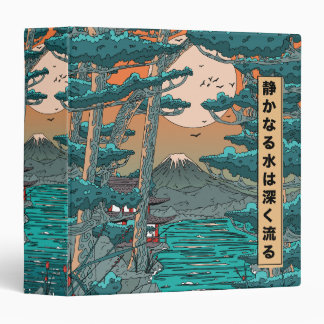 Still waters run deep. 3 ring binder