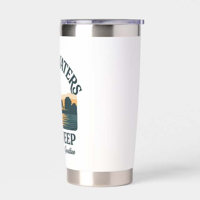 Still Waters Run Deep – Nature Landscape Insulated Tumbler (Left)