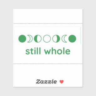 Still Whole Moon Phases Decal (Green Vinyl)