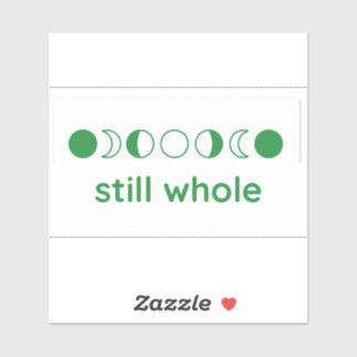 Still Whole Moon Phases Decal (Green Vinyl)