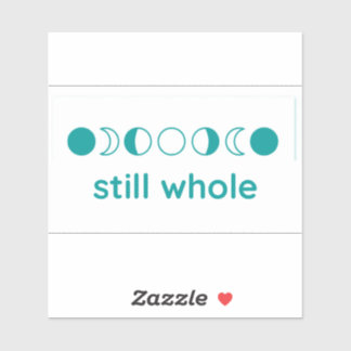 Still Whole Moon Phases Decal (Teal Vinyl)