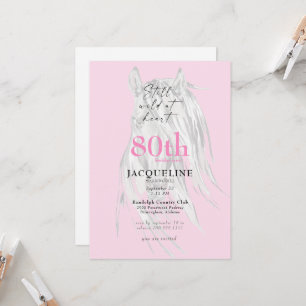 Still Wild at Heart 80th Birthday For Her Invitation