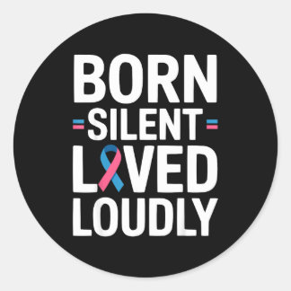 Stillbirth awareness pregnancy baby and infant classic round sticker