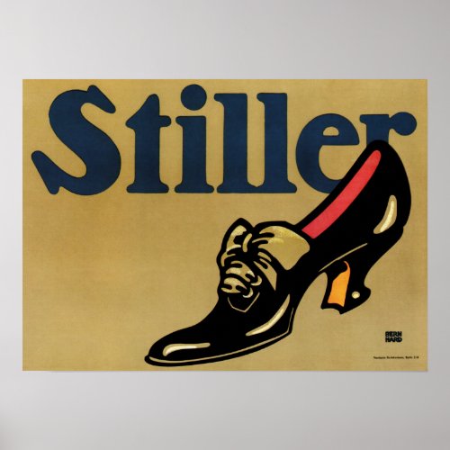 STILLER SHOES Deutsch Sachplakat Lucien Bernhardt Poster