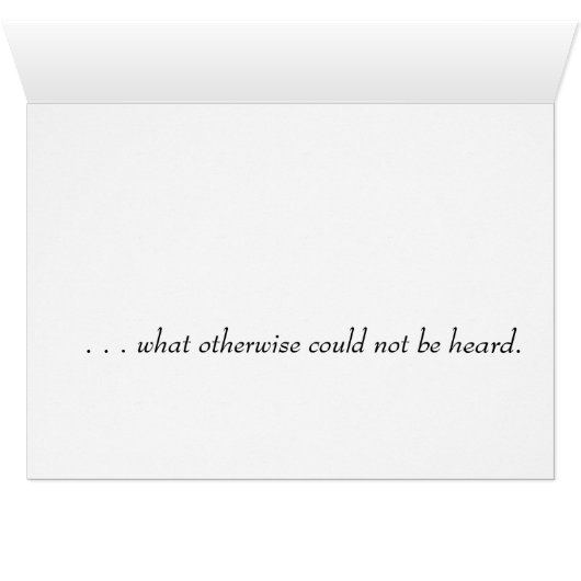Stillness Card (Inside Horizontal (Bottom))