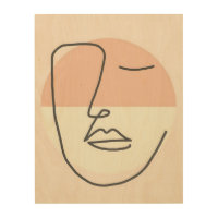 Stillness in Line – Minimalist Abstract Face