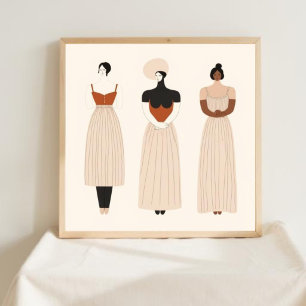 Stillness in Linen Poster