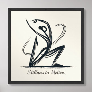 Stillness in Motion Framed Art