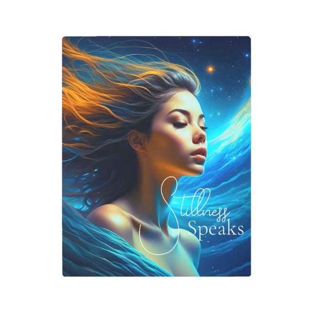 Stillness Speaks | Meditation Celestial Art (Front)