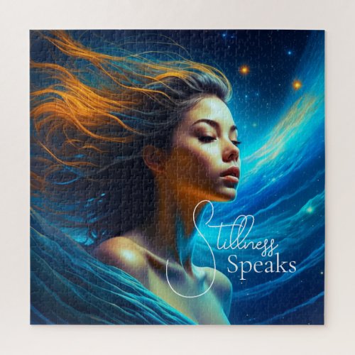 Stillness Speaks  Meditation Celestial Art Jigsaw Puzzle