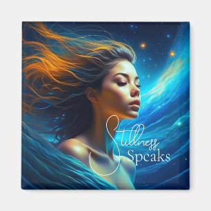Stillness Speaks Meditation Celestial Art Magnet