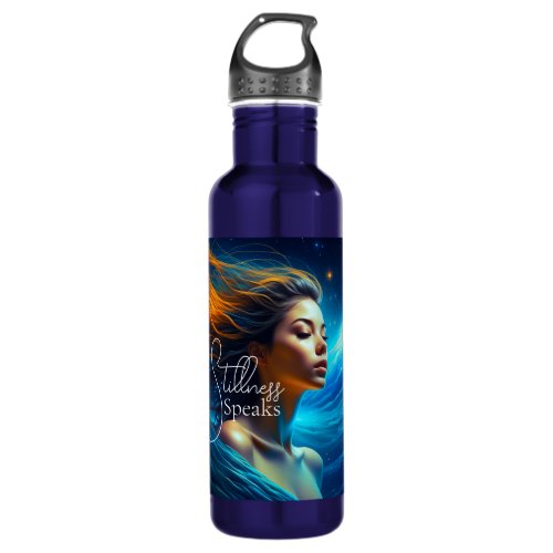 Stillness Speaks  Meditation Celestial Art Stainless Steel Water Bottle