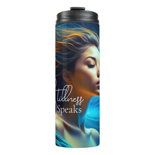 Stillness Speaks  Meditation Celestial Art Thermal Tumbler