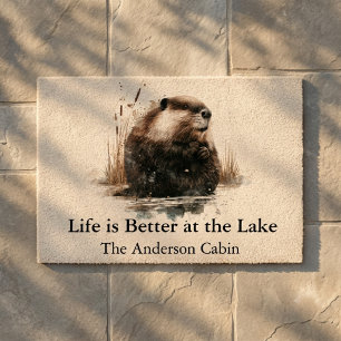 Stillwater Cove Beaver Lake Cabin Welcome Doormat