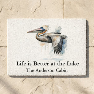 Stillwater Cove Pelican Lakehouse Welcome Doormat