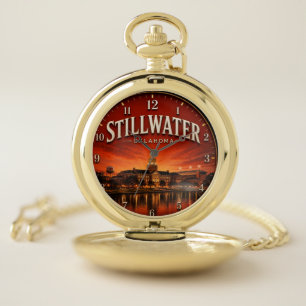 Stillwater Oklahoma college town Pocket Watch