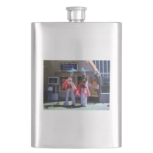 Stilt Dancers stainless steel flask (Front)