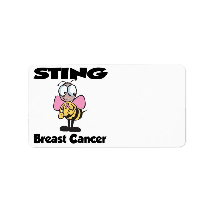 STING Breast Cancer Personalized Address Label