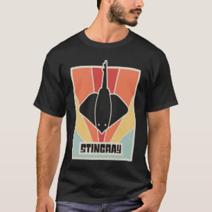Sting Ray Ocean Creature & Skate Retro Stingray T-Shirt